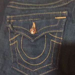 True religion unique bling bootcut jeans